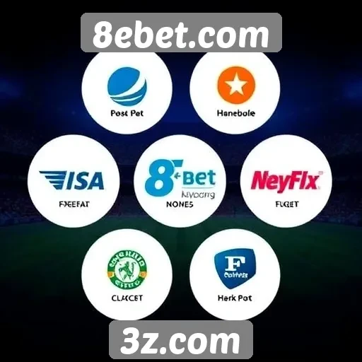 Métodos de pagamento disponíveis no 8ebet.com